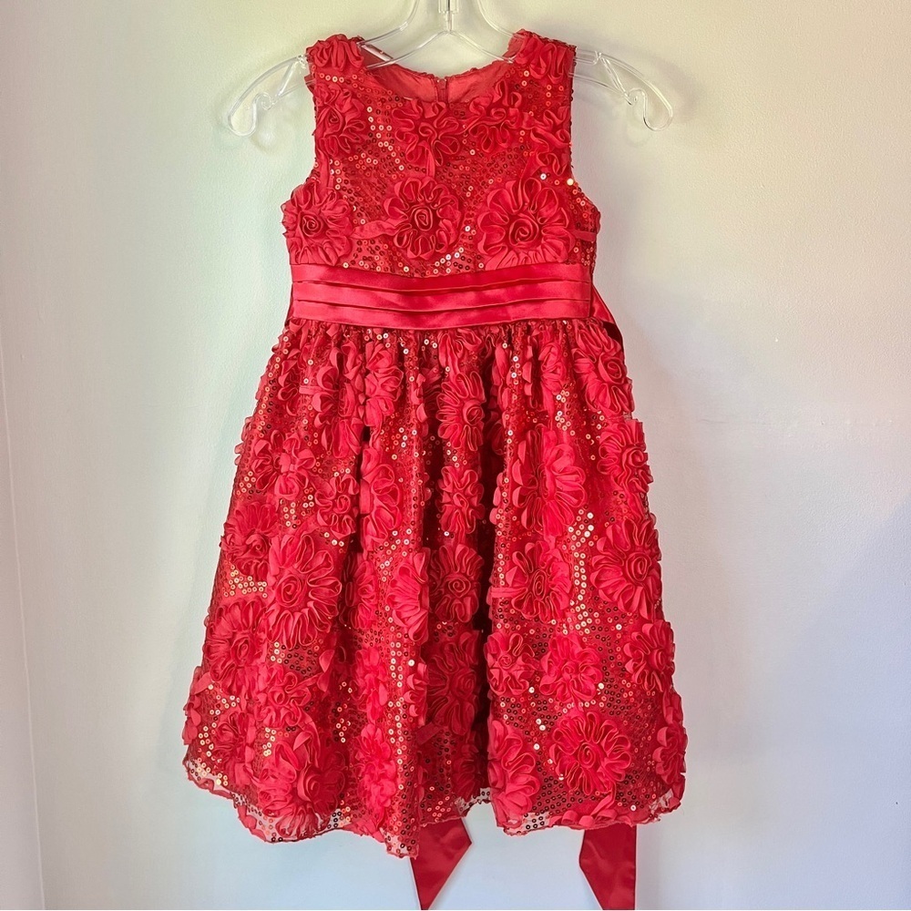 American Princess Girls Fancy Christmas Sparkly Dress